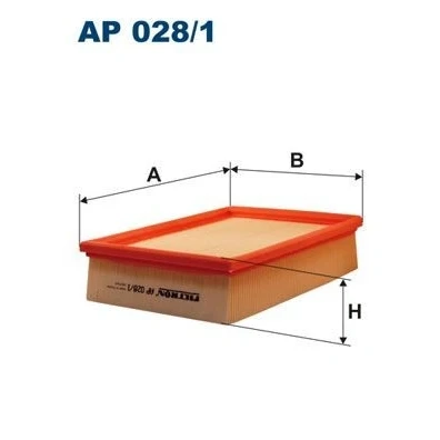 Abbildung von FILTRON AP 028/1 Luftfilter 57 176 239 Filtereinsatz