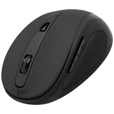 Abbildung von Hama ergonomische Funkmaus kabellos (6 Tasten, 2,4GHz, 800/1200/1600dpi, optische Maus kabellos, wireless, ergonomisch, Computermaus, für Laptop/PC/Notebook, Rechtshänder, USB Empfänger) schwarz