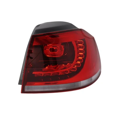 Abbildung von HELLA 2SD 010 408 081 Rückleuchte rechts äusserer Teil LED, WY21W 12 dunkel, Rot mit Glühlampe, Lampenträger VOLKSWAGEN: GOLF 6