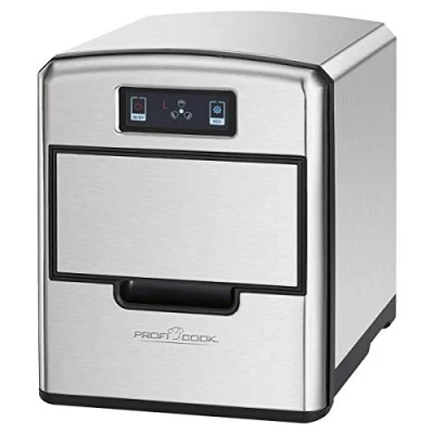 Abbildung von ProfiCook® Eiswürfelbereiter elektrische Eiswürfelmaschine für 10 15kg/24h Ice Maker Sensor Touch Bedienung 1,7 Liter Wassertank Eiswürfel in Minuten 3 Eiswürfelgrößen PC EWB1187