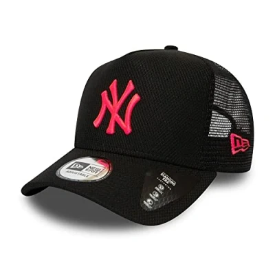 Abbildung von New Era York Yankees MLB Cap Kappe Trucker Baseball Diamond Schwarz Neon Pink One Size