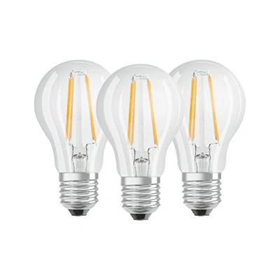 Abbildung von Osram Led retrofit classic a 60 6,5w/40 220 240v fil e27 doos van 3 st. 4058075819535