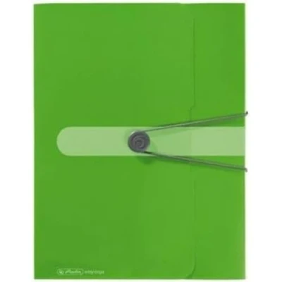 Abbildung von Herlitz Sammelbox A4 PP mit Rückenetikett, 1 Stück Design Aufdruck, Rückenbreite 4 cm, opak apfel