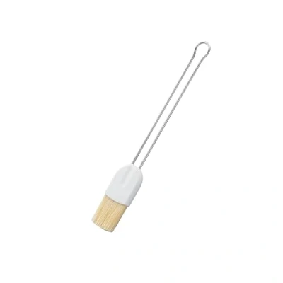 Abbildung von RÖSLE Backpinsel, Hochwertiger Pinsel mit reinen Naturborsten zum Einfetten und Glasieren, Drahtgriff, Edelstahl 18/10, 2,5 cm