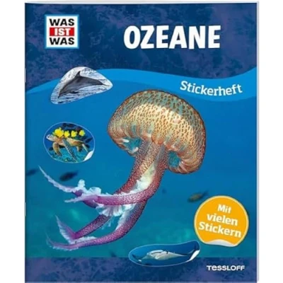 Abbildung von WAS IST Stickerheft Ozeane / mit über 100 wiederablösbaren Stickern Stickerspaß coolem Sachwissen Tiere und Pflanzen unter Wasser Für Mädchen Jungen ab 8 Jahren