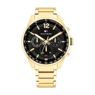 Abbildung von Tommy Hilfiger MAX Uhr goldcoloured/black, Herren, Größe: One Size, Gold coloured/black