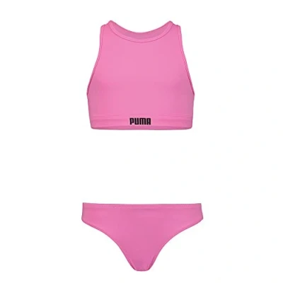 Abbildung von Puma SWIM Girls Racerback Bikini für Kinder, Größe: 116, Opera mauve