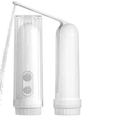 Abbildung von Po Dusche 140ml, IPX6 Wasserdichter Elektrischer Mobiles Reise Bidet Popodusche mit Düse 180 Grad Anpassung, Perfekt für Babypflege, Wochenbett, Behinderung, Intimdusche und Spart Papier