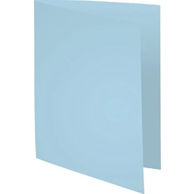 Abbildung von Exacompta 421006E 100er Pack Aktendeckel Forever. Aus Recycling Karton für DIN A4 blau Hefter ideal das Büro und Schule die mobile Organisation
