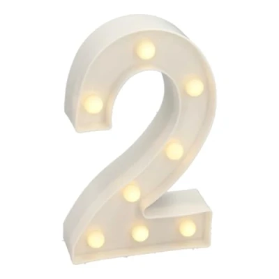 Abbildung von JANDEI Warmes Licht LED Zahlen und Buchstaben für Dekoration Atmosphäre, leuchtendes Herz, Nachtlichter, Geburtstage, Hochzeiten, Schaufenster. Sie funktionieren mit AA Batterien (2)