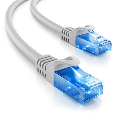 Abbildung von deleyCON 5m CAT.6 Ethernet Gigabit Lan Netzwerkkabel RJ45 CAT6 Kabel Patchkabel Kompatibel zu CAT.5 CAT.5e CAT.6a Cat.7 Grau