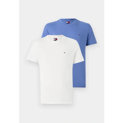 Abbildung von Tommy Jeans SLIM TEE 2 PACK Tshirt basic, Herren, Größe: 44, Ancient white/soft sapphire