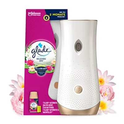 Abbildung von Glade (Brise) Automatic Spray, Raumduft, Halter inkl. 1 Nachfüller, Relaxing Zen, 269 ml