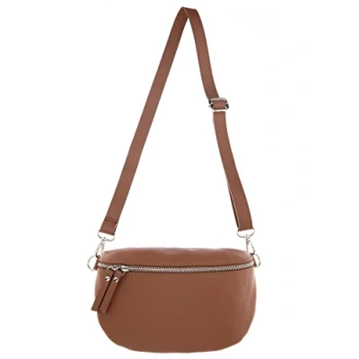 Abbildung von Zwillingsherz Bauchtasche mit Reißverschluss aus 100% Echtleder Hochwertige Schultertasche zum Umhängen für Damen Frauen Crossbag groß und elegant Umhängetasche Handtasche Bag