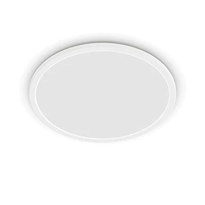Abbildung von PHILIPS LED Badezimmer Deckenleuchte Superslim, weiß, 18W, warmweißes Licht 2.700K, 3 Lichteinstellungen dimmen ohne Dimmer, IP44 Schutz, Einzelpack