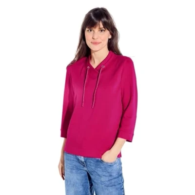 Abbildung von Cecil 3/4 Sweatshirt, Damen, Größe: Medium, Pink
