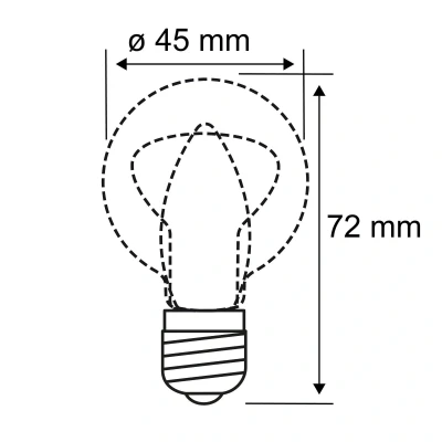 Abbildung von Paulmann 28633 LED Lampe Filament Tropfen 5W Klassik Leuchtmittel Klar 2700K Warmweiß E27