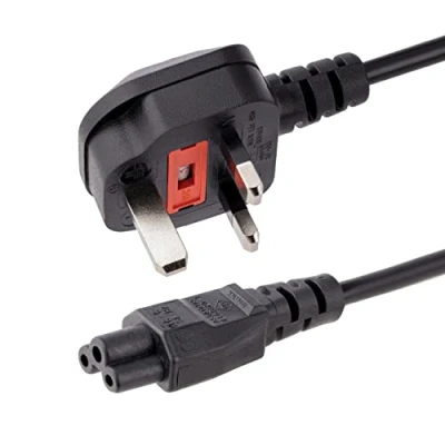 Abbildung von StarTech.com 2 m GB Laptop Ladekabel, BS 1363 auf C5, 2,5A 250V, 18AWG, Notebook / Ersatzstromkabel, UK Netzteil Stromkabel, Kleeblatt/Mickey Mouse Netzkabel (PXTNB3SUK2M)