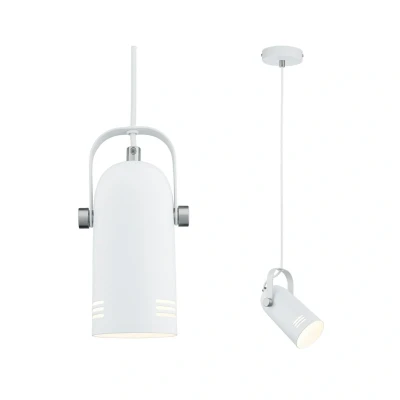 Abbildung von Paulmann 79767 Pendelleuchte Neordic Lavea max. 15 Watt Hängeleuchte Weiß Pendellampe Metall E27 ohne Leuchtmittel