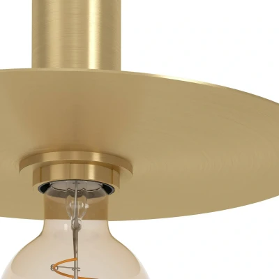 Abbildung von EGLO Stehlampe »ESCANDELL«, 1 flammig, Leuchtmittel E27 ohne Leuchtmittel, Standleuchte, Metall in Messing Gebürstet, Lampe mit E27, 156 cm