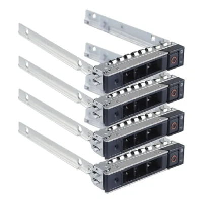 Abbildung von Heretom 4 Stück 2,5 Zoll DXD9H Hot Swap SAS SATA Festplatten Rahmen Wechselrahmen Caddy Tray der 14 Generation für Dell XC640 XC6420 6 R340 R440 R540 R640 R740 R840 R940 R6415 R7415 R940xa