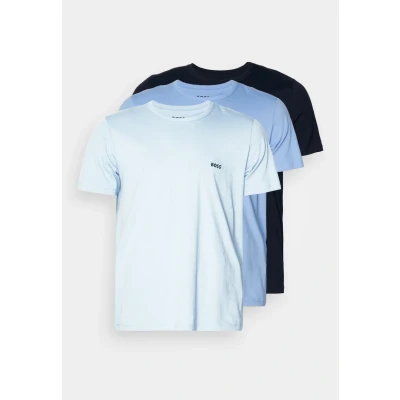 Abbildung von BOSS Classic 3 PACK Nachtwäsche Shirt, Herren, Größe: Small, Blue/light blue/dark blue