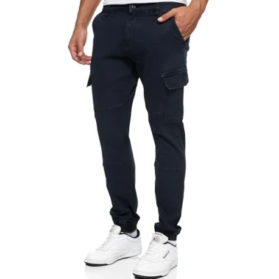 Abbildung von Indicode Jeans August Cargohose, Herren, Größe: Small, Navy