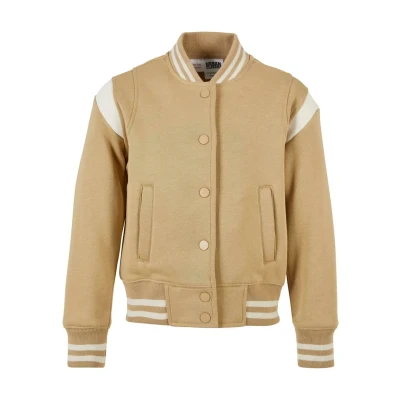 Abbildung von Urban Classics Inset College Übergangsjacke für Kinder, Größe: 110/116, Unionbeige whitesand