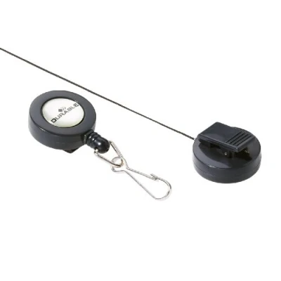 Abbildung von Durable Ausweiskartenhalter (mit Karabinerhaken, 800 mm) Packung à 10 Stück, anthrazit, 822158