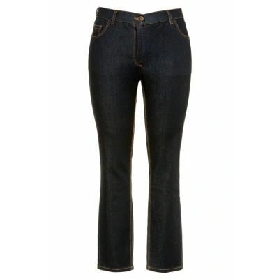 Abbildung von Ulla Popken Jeans Slim Fit, Damen, Größe: 62, Dark blue denim