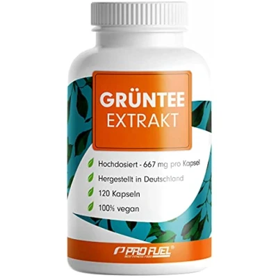 Abbildung von Grüntee Extrakt 120x Grüner Tee Kapseln 1333 mg pro Tag, davon 600 EGCG hochdosiert + Schwarzer Pfeffer mit 98% Polyphenolen laborgeprüft 100% vegan