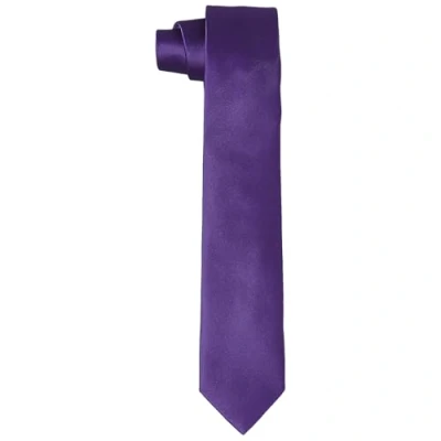 Abbildung von DonDon Krawatten für Herren handgefertigt Seiden Look 6 cm Krawatte Violett 2