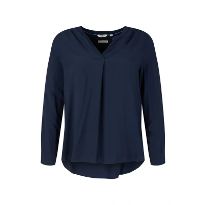 Abbildung von MY TRUE ME TOM Tailor WITH Pleat Detail Bluse, Damen, Größe: 48, Sky captain blue