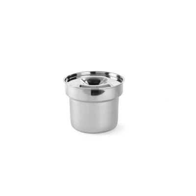 Abbildung von HENDI Bain Marie Topf 4,2 Liter Edelstahl für GN 1/1 22 x 19 cm, Gastro Thermo System