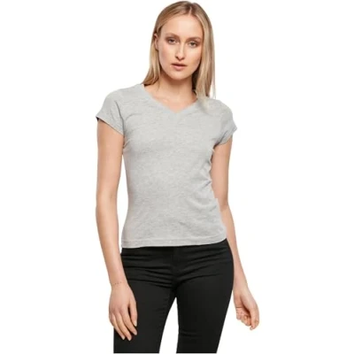 Abbildung von Build Your Brand Damen BY062 Ladies Basic Tee T Shirt, Heather Grey, XL