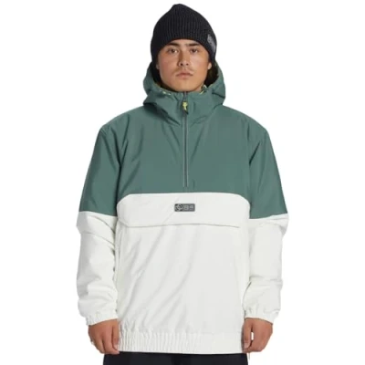 Abbildung von DC Shoes Men&#039;s Nexus Reversible Anorak Sweatshirt, Dark Forest, M