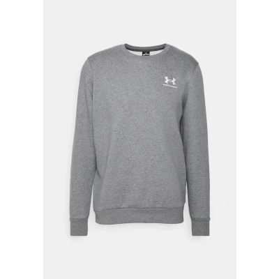 Abbildung von Under Armour Essential CREW Sweatshirt, Herren, Größe: XL, Pitch gray medium heather/white