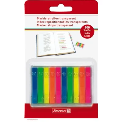 Abbildung von Brunnen 1055886 Markierstreifen (Neonfarben transparent, rückstandfrei ablösbar, 200 Markierstreifen)