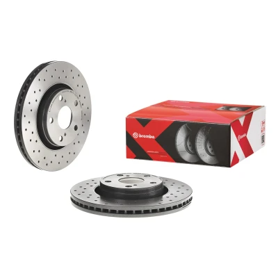 Abbildung von BREMBO XTRA LINE 09.B043.1X Bremsscheibe 295 26 5 gelocht/innenbel. beschichtet hochgekohlt TOYOTA: Verso, Avensis III Estate, Auris Estate