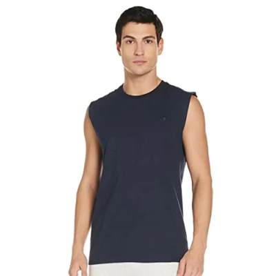Abbildung von Champion Herren Hemd Klassisches Jersey Muscle T shirt, Navy, XL