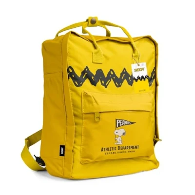 Abbildung von Grupo Erik Daypack Rucksack Peanuts Snoopy Reisetasche Schulrucksack Handgepäck Tasche Reise Zubehör Offizielle Lizenz