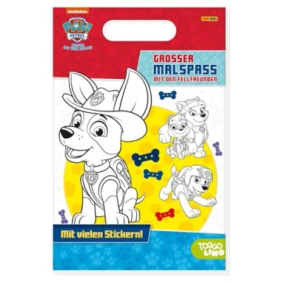 Abbildung von PAW Patrol: Großer Malspaß mit den Fellfreunden: Block Griff und 1 Stickerseite