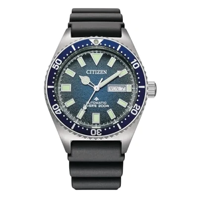 Abbildung von CITIZEN Herren Analog Automatik Uhr mit Polyurethan Armband NY0129 07LE