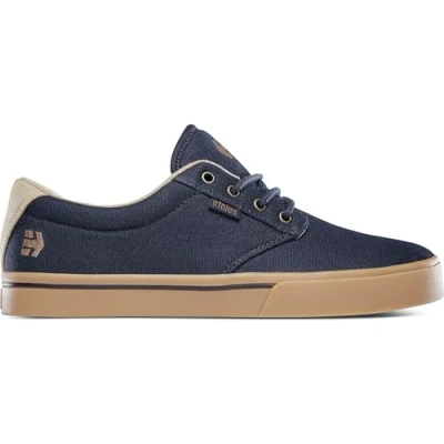Abbildung von Etnies Jameson ECO Skateschuh, Herren, Größe: 44, Navy/gold Textil