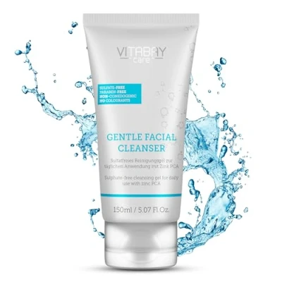 Abbildung von Vitabay Gentle Facial Cleanser zur Gesichtsreinigung 150ml Reinigungsgel für Gesicht mit Zink PCA Anti Pickel Waschgel Face Wash Gesichtsreiniger Gesichtsreinigungsgel