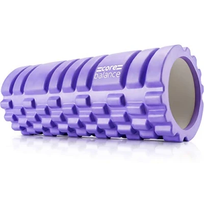 Abbildung von Core Balance Faszienrolle Rücken Wirbelsäule und Ganzkörper für Tiefengewebemassage Texturierter Sport Foam Roller zur Massage von Triggerpunkten Fitness, Gym, Physio