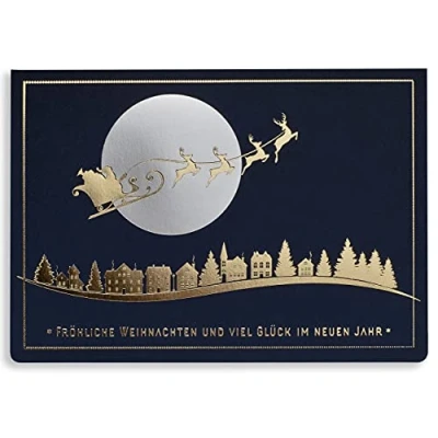 Abbildung von Weihnachtskarten mit Umschlägen und Einlagen Set von 10 exclusiven Art Nuvo