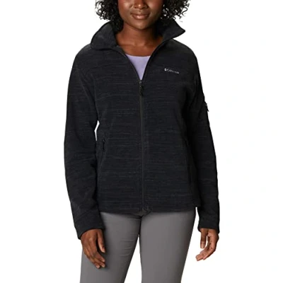 Abbildung von Columbia Damen Fast Trek Printed Fleecejacke Mit Durchgehendem Reißverschluss, Black Spacedye Print, L EU