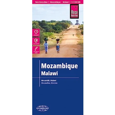 Abbildung von Reise Know How Landkarte Mosambik, Malawi (1:1.200.000): reiß und wasserfest (world mapping project)