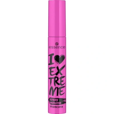 Abbildung von essence I LOVE EXTREME crazy volume mascara, Schwarz, langanhaltend, volumengebend, schwunggebend, verlängernd, vegan, ohne Mikroplastikpartikel, Nanopartikel frei, Parfüm, 1er Pack (12ml)